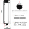 IFCASE Aluminum Wall Laptop Mount Holder for MacBook Air Pro Surface iPad Tablets Cell Phones with Headphone Hook AntiSc