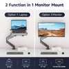 Suptek Laptop Desk MountFully Adjustable Monitor and Laptop Mount Stand for 1318 Inch Notebook and 1732 inch Monitor Scr