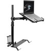 VIVO Single Laptop Car Mount Fully Adjustable Extension Notebook Stand for Trucks Vans and SUVs Articulation and Height