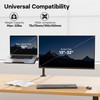Redbat Monitor and Laptop Mount Stand Fully Adjustable Monitor Arm with Vented Tray for 13 to 32 LCD Screens and Noteboo