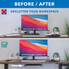 MountIt Under Desk Laptop Mount Holder Laptop Mount for Desk Space Saver Small Multimedia Device Bracket Underdesk Shelf