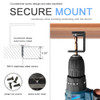 IFCASE Under Desk Laptop Mount Metal Under Desk Shelf Holder for Laptop Mac mini MacBook Keyboard with AntiScratch Silic