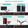 WALI Laptop Mount for Desk Monitor Arm Mount for 1732Computer Screen and 116 173 NotebookDual Monitor Mount Holds up to