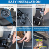 MountIt Car Laptop Mount NoDrill Passenger Seat Vehicle Stand for Up to 17 Laptops Tablets Full Motion with Lockable Joi