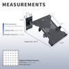 VIVO Pegboard Compatible 10 to 156 inch Laptop Mount Holder Adjustable Notebook Tray MOUNTPB2L