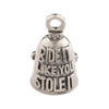 Guardian Bell Ride It Like You Stole It wKeyring Black Velvet Gift Bag Motorcycle Bell LeadFree Pewter Good Luck Gift