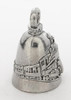 Guardian Bell Train Good Luck Bell wKeyring Black Velvet Gift Bag Motorcycle Bell LeadFree Pewter Good Luck Gift to Frie