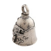Guardian Bell Bass Fish Good Luck Bell wKeyring Black Velvet Gift Bag Motorcycle Bell LeadFree Pewter Good Luck Gift to