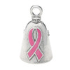 Guardian Bell I Support The Cause Pink Good Luck Bell wKeyring Black Velvet Gift Bag Motorcycle Bell LeadFree Pewter Goo