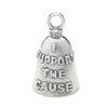 Guardian Bell I Support The Cause Pink Good Luck Bell wKeyring Black Velvet Gift Bag Motorcycle Bell LeadFree Pewter Goo