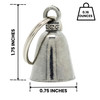 Guardian Bell I Support The Cause Pink Good Luck Bell wKeyring Black Velvet Gift Bag Motorcycle Bell LeadFree Pewter Goo
