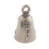 Guardian Bell Lineman Good Luck Bell wKeyring Black Velvet Gift Bag Motorcycle Bell LeadFree Pewter Good Luck Gift to Fr