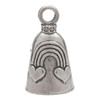 Guardian Bell Love is Love Good Luck Bell wKeyring Black Velvet Gift Bag Motorcycle Bell LeadFree Pewter Good Luck Gift