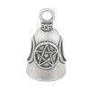 Guardian Bell Pentagram Moons Good Luck Bell wKeyring Black Velvet Gift Bag Motorcycle Bell LeadFree Pewter Good Luck Gi