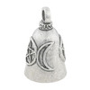 Guardian Bell Pentagram Moons Good Luck Bell wKeyring Black Velvet Gift Bag Motorcycle Bell LeadFree Pewter Good Luck Gi
