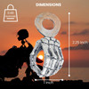 Guardian Bell Skeleton Good Luck Bell Hanger Mount Motorcycle Bell LeadFree Pewter Made in USA