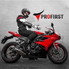 PROFIRST Motorbike Leather Boots Motorcycle Waterproof Motorbike Shoes Armored Boot Protection Anti Slip Racing Sports B