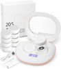 ofone Contact Lens Cleaner Ultrasonic Contact Lens Cleaning Machine with USB Charger Timer Display and 5 Contact Solutio