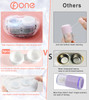 ofone Contact Lens Cleaner Ultrasonic Contact Lens Cleaning Machine with USB Charger Timer Display and 5 Contact Solutio