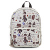 Harry Potter Wizarding World Magic Mini Purse Backpack with Hogwarts Allover Icon Print 105 Inches Adjustable Straps Fau