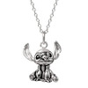 Disney Lilo Stitch Sterling Silver Necklace for Women 3D Pendant Stitch Necklace with 18inch Chain Official License
