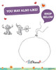 Disney Lilo Stitch Sterling Silver Necklace for Women 3D Pendant Stitch Necklace with 18inch Chain Official License