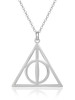 Harry Potter Womens Deathly Hallows Necklace 18inch Chain Necklace for Women Jewelry