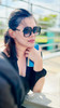 The Fresh Womens Oversized Square Jackie O Hybrid Butterfly Fashion Sunglasses Exquisite Packaging 730003 Black Gradient