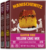 Manischewitz Gluten Free Yellow Cake Mix With Fudge Frosting 15oz 2 Pack Grain Free Kosher for Passover Baking Pan Inclu