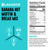 Lakanto Sugar Free Banana Nut Muffin and Bread Mix Sweetened with Monk Fruit Sweetener 2g Net Carbs Gluten Free Naturall