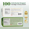 Uncle Lees Organic White Green Tea Variety 2Pack 206 Individually Wrapped Bags Lightly Caffeinated Bulk Teas for Home Of