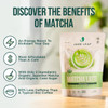 Jade Leaf Matcha Organic Matcha Latte Mix Lightly Sweet Japanese Matcha Green Tea Powder with Organic Cane Sugar for Caf
