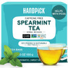 HANDPICK Spearmint Tea Bags 100 Herbal Tea Bags Refreshing Mint Tea NonGMO Round EcoConscious Teabags