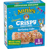 Annies Birthday Cake Crispy Snack Bars Gluten Free 5 Bars 39 oz