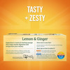 Twinings Lemon Ginger Herbal Tea Individually Wrapped Bags 100 Count Pack of 1 Tangy Lemon Spicy Ginger Naturally Caffei