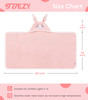 TBEZY Hooded Towel for Kids 100 Cotton Ultra Soft with Unique Animal Design Large for Infants 310 Years Bunny