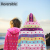 ORIGINAL KIDS Hooded Bath Towel Wrap 100 Cotton Jacquard Reversible Large Hooded Kids Towel Toddler Shower Pool Beach To