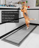 Kitchen Rugs and Mats Non Skid Washable Non Slip Absorbent Kitchen Runner Rugs for Floor Machine Washable Standing Mats