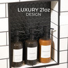 Stylish Shampoo and Conditioner Dispenser Set of 3 Modern 21oz Shower Soap PET Bottles with Pump and Labels Easy to Refi