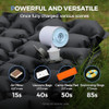 FLEXTAILGEAR Portable Air Pump for Inflatables 282oz Classic Tiny Air Pump Rechargeable Electric Air Pump to Inflate Def