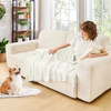 inhand Knitted Throw Blanket for Couch and Bed Soft Living Room Home Decor Knitted Blanket with Tassel Outdoor Lightweig