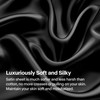 BEDELITE Satin Sheets Queen Size Bed Set Luxury Soft Black Silky Sheets for Hair and Skin Similar to Silk Bed Sheets Set
