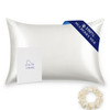 ALASKA BEAR Silk Pillowcase for Hair and Skin Grade 6A 100 Mulberry Silk Pillow Cases King Size for Bliss Sleep with Ran