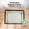 2Pack Mini Crib Sheets Fitted 38x26 Pack N Play Sheets for Pack and Play Mattress Organic Cotton Soft Breathable Playard