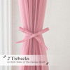 NICETOWN Decorative Pink Bed Canopies Drapes for Kids Room Voile Sheer Toddler Bed Canopy Curtain Scarf Valance DIY for