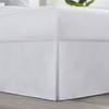 Nestl White Bed Skirt Queen Size 14 Inch Drop Brushed Microfiber Skirts Hotel Quality Pleated Shrinkage Fade Resistant