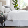 Nestl White Bed Skirt Queen Size 14 Inch Drop Brushed Microfiber Skirts Hotel Quality Pleated Shrinkage Fade Resistant