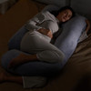 Momcozy Pregnancy Pillows for Sleeping U Shaped Full Body Maternity Pillow with Removable Cover Support for Back Legs Be