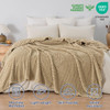 PHF Ultra Soft Flannel Fleece Blanket King Size Lightweight 3D Jacquard Fleece Blanket No Shedding No Pilling Luxury 340
