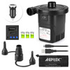 AGPTEK Rechargeable Air Pump Electric Air Pump 4000mAh Battery QuickFill Inflator Deflator with 3 Nozzles Lightweight Po